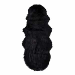 HOUSE NORDIC imiteret lammeskind - sort polyester (60x180)