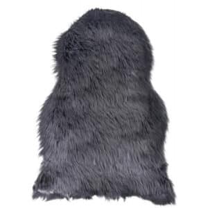 Imiteret lammeskind - 50x85 cm Grå
