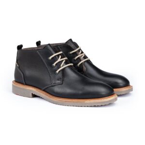 LLOYD DARROW Herre Støvle med Lammeskind BLACK Str. 48