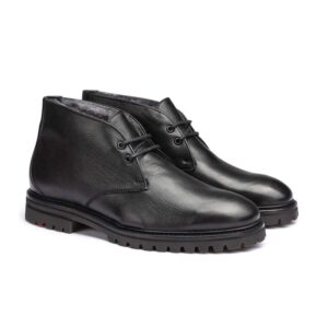 LLOYD OXFORD Herre Støvle med Lammeskind BLACK Str. 4